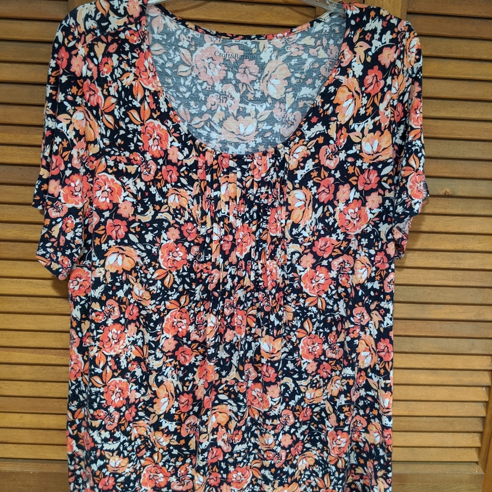 Croft n Barrow pintucked top